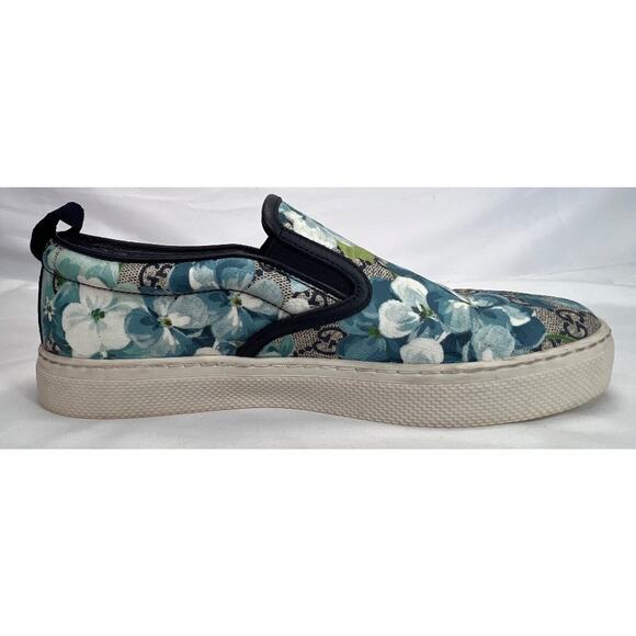 Gucci Supreme Canvas Slip-on US 6 Bloom Flower Print SPB-CA 355693 - Picture 10 of 14